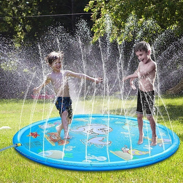 "AQUALOCO™! 🌊✨Piscina Alfombra Lanza Agua 170 Cm
