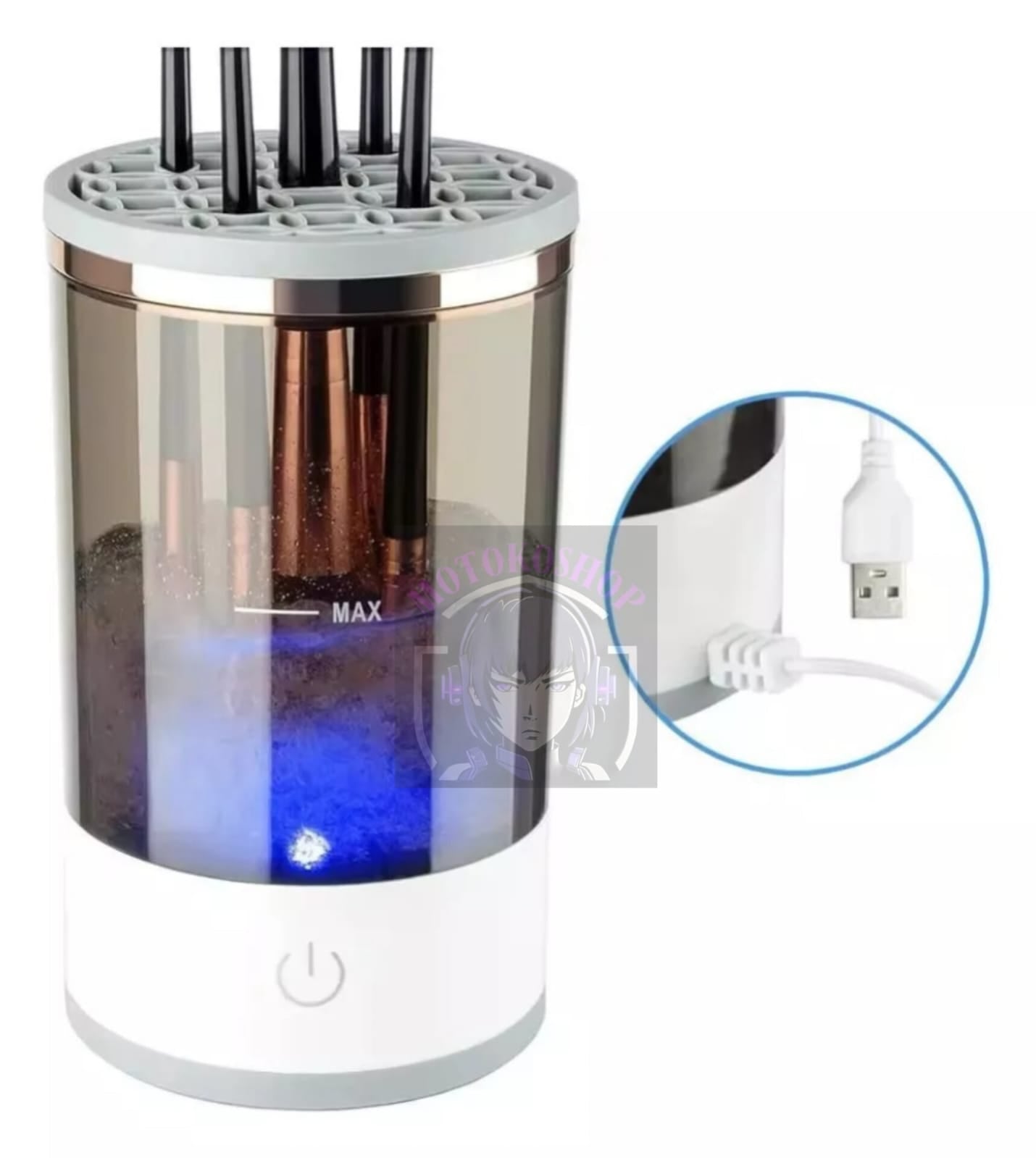 GlamClean™ Limpiador Eléctrico Brochas Maquillaje