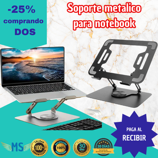 SilverGyro™ Soporte Metalico Giratorio Notebook"